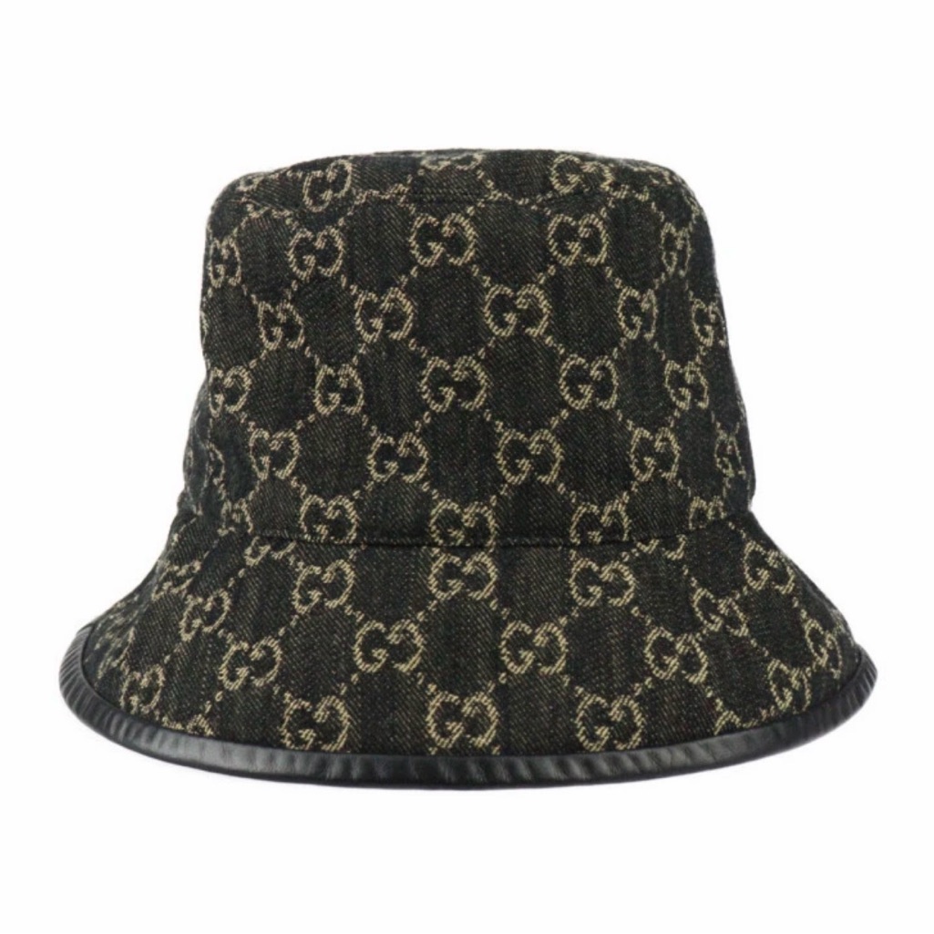 Gucci Gg Monogram Bucket Hat Size M (58 Cm)